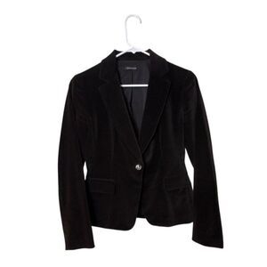 Tahari Brown Velvet Blazer Coat Womens Size 4